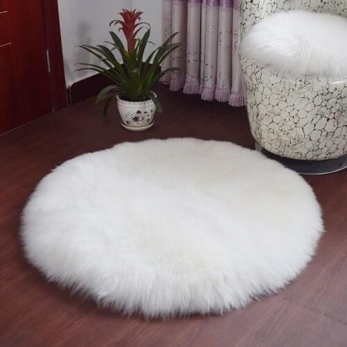 Window Mat Pad Coffee Table Cushion Sofa Carpet Plush Bedside Rugs Bedroom Covered Mattress Artificial Wool Round Carpets Tatami