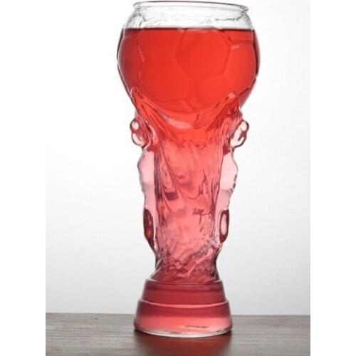 Creative Glass Cup Bar Crystal Water Whiskey Wine Drinking The Football Word Cup Design Glass Wine Beer Cup