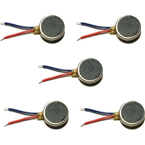 Coin Vibrator Drive Accessories DC Back Adhesive Micro Replacement DIY Workshop Flat Brushed Driver Motor With Cable