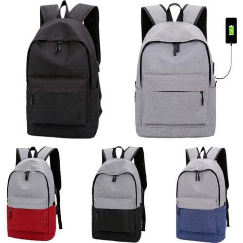 New student bag mens solid color backpack leisure outdoor backpack 43*28*12cm