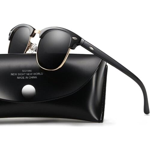 New pilot sunglasses men polarized uv400 high quality leopard blue vintage driving glasses moda oculos de sol masculino