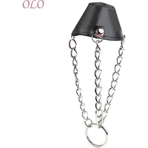 OLO Cake Cage Scrotum Bondage Restraint Penis Cock Ring Male Chastity Device Sex Toys for Men Male Parachute Balls Stretcher