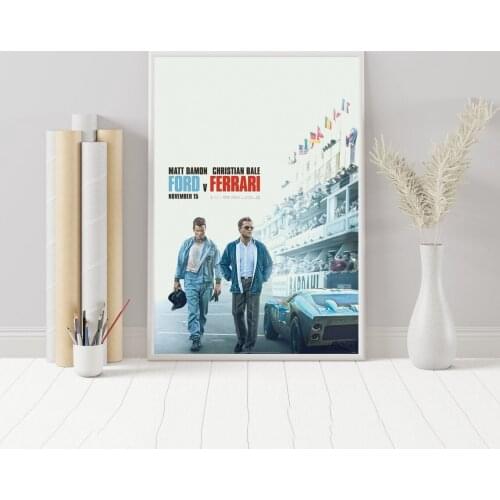 Ford V Ferrari Movie Poster Wall Painting Home Decoration ( No Frame )