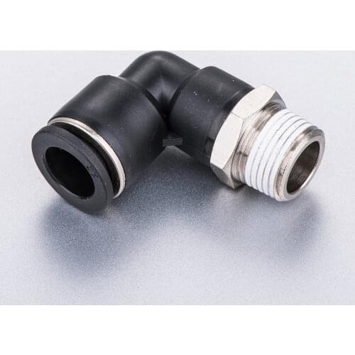Pneumatic connector L Shape PL OD 6/8/10/12mm Hose Tube 1/8 1/4 3/8 1/2 NPT Thread Air Elbow quick coupling Fitting