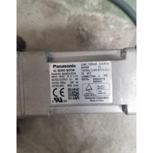MSME012G1B servo motor , used in good condition . 85% appearance new , good working , free shipping