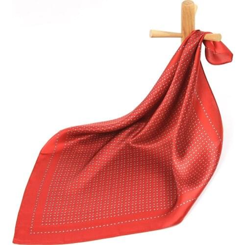 Pure Silk Women Scarf Bandana Silk Scarf for Hair Female Handkerchief Paisley Womens Natural Silk Square Headband Neck Scarf