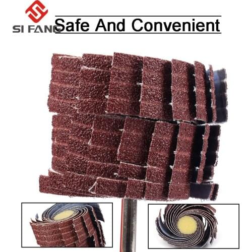 Polishing head abrasive paper Buffing Wheel Grinder Head Drill Dremel Accessories 80-600grit