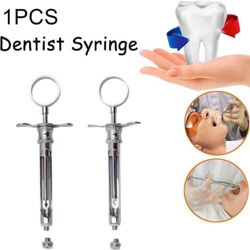 Dentist Teeth Whitening Dental Syringe Dental Anesthesia Syringe Steel Tools Dental Syringe Whitener Tooth Aspira Q4Z2