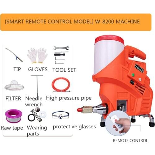 W-8200 Electric Waterproof Leak-Mending Machine 220V/1100W Intelligent Remote Control Type High Pressure Grouting Machine