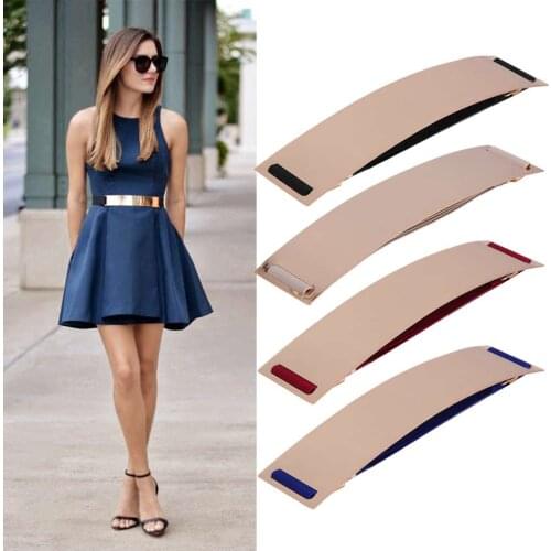 Women Metal Bling Mirror Plate Waist Belt Stretch Elastic Wide Band Waistband For Women Female Dress Accessories 2020 New Hot