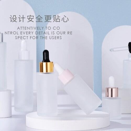20ml 30ml 40ml 50ml 60ml 80ml Frosted Glass Dropper Bottle Liquid Reagent Pipette Aromatherapy Essential Oils Perfumes Bottles