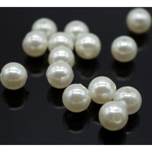 8mm Pearl Beads Diy Craft Beads Pearls For Decoration Jewelry Making Perolas Para Bijuterias Perle Crafts Materials 500pcs/Lot