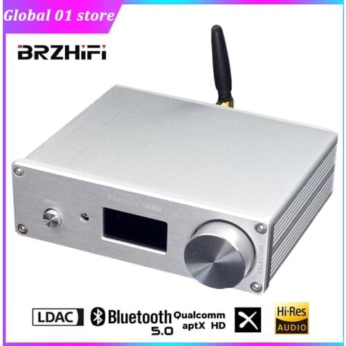 BRZHIFI DAC Audio Decoder DSD512 Double ES9038Q2M Bluetooth 5.0 Support LDAC APTX HD Decoding USB PCM32Bit 192KHz RCA Output