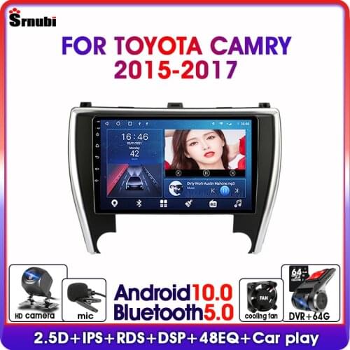 10" Android 9.0 4G+64G Car Radio Navigation For Toyota Camry 2015-2017 2din RDS GPS Multimedia Player Split screen DSP 4G+WIFI