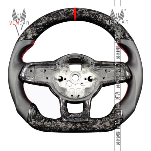 Private custom carbon Fiber steering wheel For VW Golf MK7 MK7GTI MK7R / Forged carbon fiber