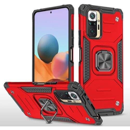 For Xiaomi Redmi Note 10 Pro Case Cover Car Holder Ring Case Strong Rugged Armor Shockproof Case for on Xiaomi Note10 Pro