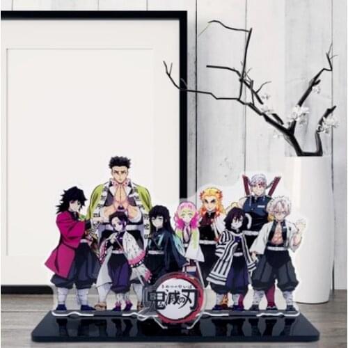 Demon Slayer Anime Kimetsu No Yaiba Hashira Giyuu Muichirou Shinob Acrylic Stand Action Figures Model Plate Holder Stationery