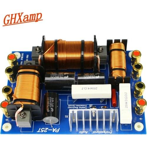 Ghxamp 1000W Dual Woofer+Treble Speaker Crossover 2200Hz 2 Way Crossover For 12' 15' 18 inch Professional Stage Speaker 1pc