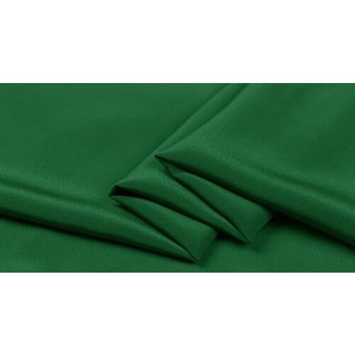 Howmay 100% pure silk fabric crepe de chine 12m/m 45" 114cm green 67# for womens dress tank or camisole