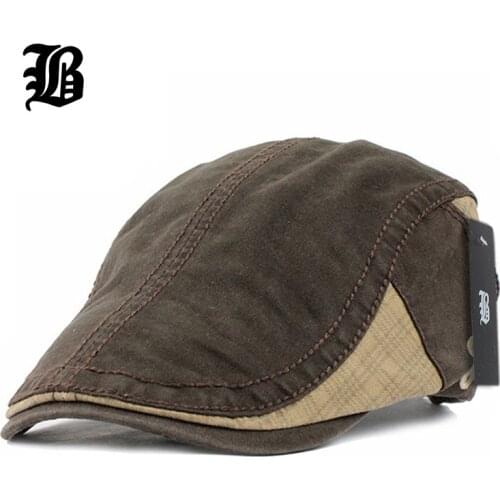 [FLB] Cotton Gorras Planas Male Beret Vintage Boinas Flat Cap for Men and Women casquette Sun Flat Cabbie Newsboy Hat Visors