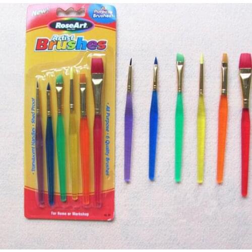 6pcs/lot Fondant Cake Decoration Painting Brush Cream Toner Embroidery Pen Stroke Watercolor Brush Sugar Craft DIY Tools