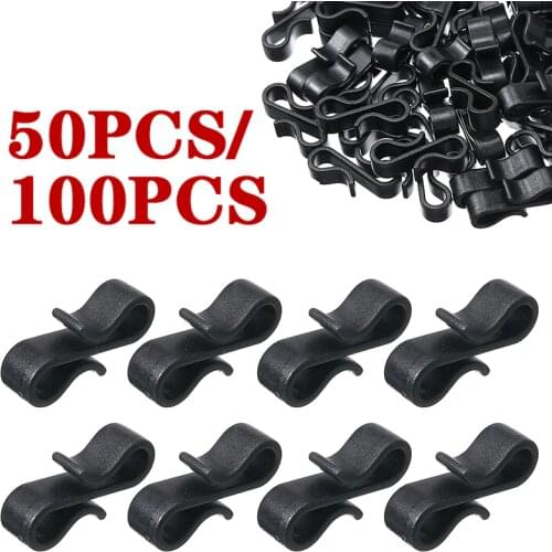 Mayitr Gutter Hooks Heavy Duty Clips New Year Christmas Party Fairy Lights Decoration Clip Tools Parts 50/100pcs