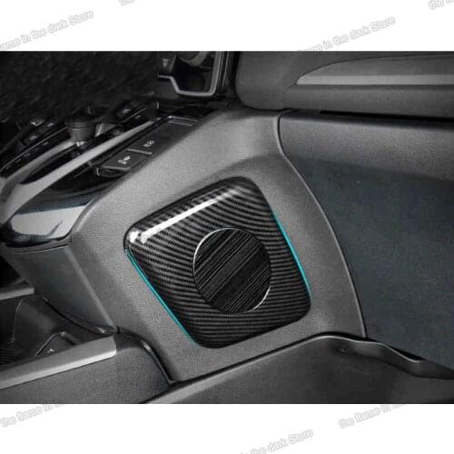 Lsrtw2017 carbon car gear side panel sticker trims for honda crv 2017 2018 2019 2020 2021 cr-v 5 interior accessories chrome