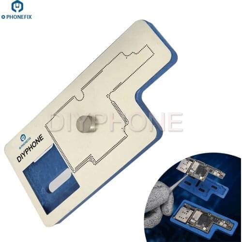 MECHANIC 3D BGA Reballing Stencil for iPhone X Motherboard Middle Layer A12 PCB Groove Planting Tin Template Reballing