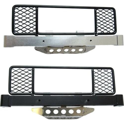 CNC Machined Aluminum Front Bumper Bull Bar for D90 D91 D99S 1/12 Remote Control RC Crawler Car Pickup Truck Parts Accessory