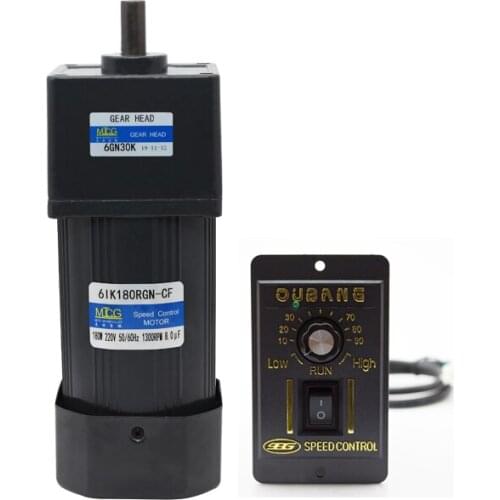6IK180RGN-CF 180W single-phase AC deceleration speed regulating motor, forward and reverse + speed controller