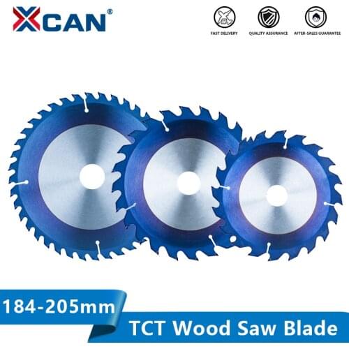 XCAN Circular Saw Blade Carbide Tipped Wood Cutting Disc 184/190/205mm Woodworking Saw Disc TCT Saw Blade