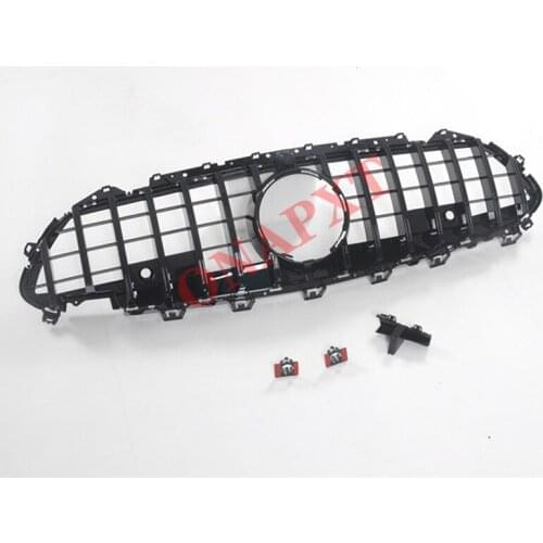 Plastic Front Bumper Grill Mesh Racing Middle Grill Center GT Center Vertical Bar 2019+ For Mercedes-Benz CLS class C257