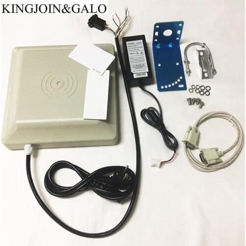 RFID Integrative Long Range UHF Card Reader 0- 6m Detector Distance With 8dbi Antenna RS232/RS485/Wiegand Interface Optional
