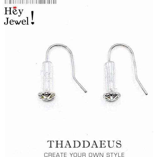 Hinged Hoop Silver Earrings from the Silver,Europe Style Karma Diy,Good Jewerly For Women,2017 Gift In 925 Sterling Silver