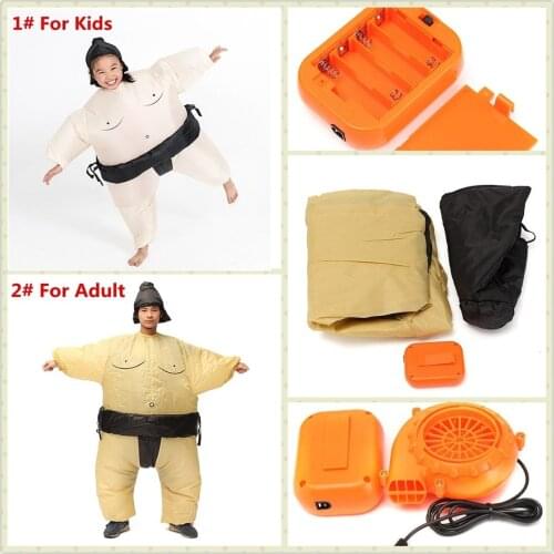 Joke Toy Sumo Inflatable Clothes Unisex Adult Kids Parent-child Props Toys Funny Big Fat Clotheslay