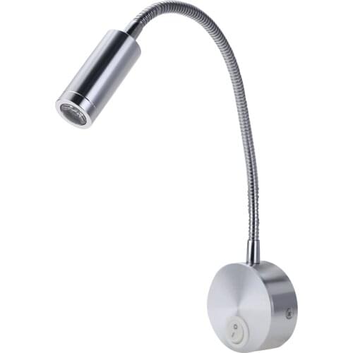 High Quality LED Gooseneck Reading Lamp Bedroom Living Room Study Room Aluminum LED Bed Reading Night Light Warm White