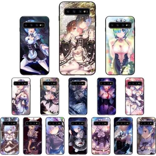 YNDFCNB RE ZERO Remu Phone Case for Samsung S6 S6edge Plus S7 S7edge S8 S9 S10 S10E S20 Plus Ultra