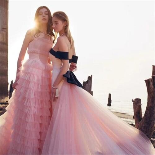 3 Layers Pink Ruffled Pleated Mesh Lace Trim Soft Tulle Skirt Womens Accessories Pleated Lace Fabric