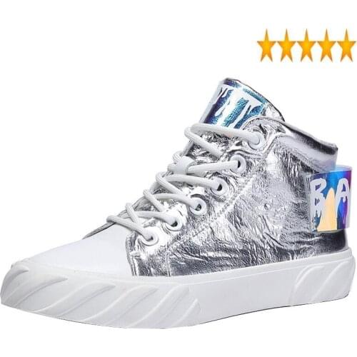 Women Spring High-Top Platform Street Genuine Leather Casual Ankle Shoes Boots Height Increasing Lace Up Sneakers Female