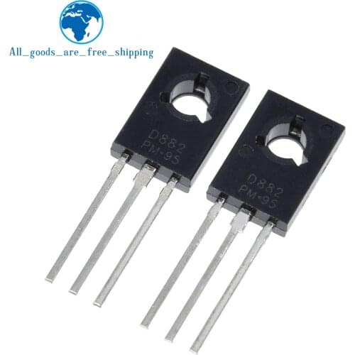 10PCS/Lot Triode Transistor D882 2SD882 3A/40V TO-126 NPN Power Triode New Original