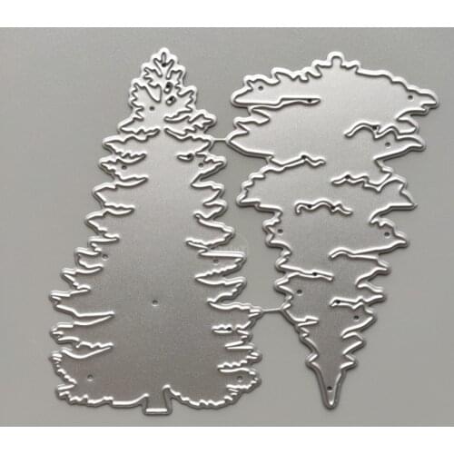 2021 Trees Pine Metal Cutting Dies DIY Scrapbooking Paper Photo Album Crafts Mould Cards Embossing Mold Stencils for Decor