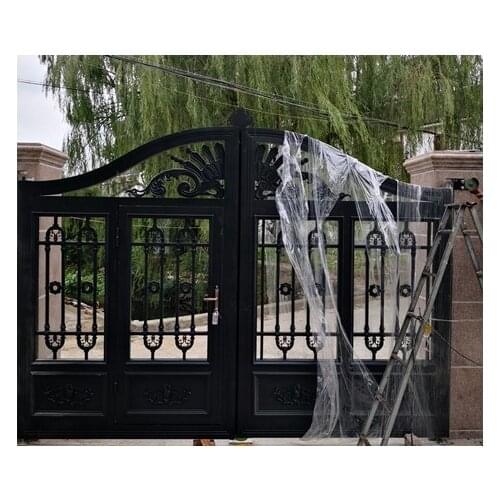 Home aluminium gates design aluminium driveway gate for house metal gate style4