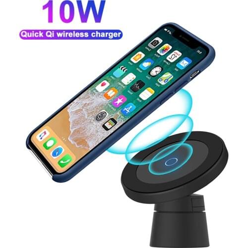 10w Quick qi car phone holder wireless charger for iPhone X Samsung S20 10 Xiaomi phone holder car power charger in air vent