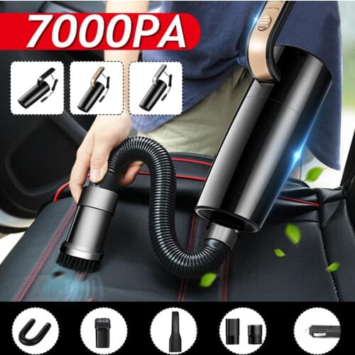 Household Car Vacuum Cleaner 120W 7000PA Handheld Wired Vacuum Cleaner Portable Sweeper Cleaner Wet Dry Dual-use Keep Cleaning