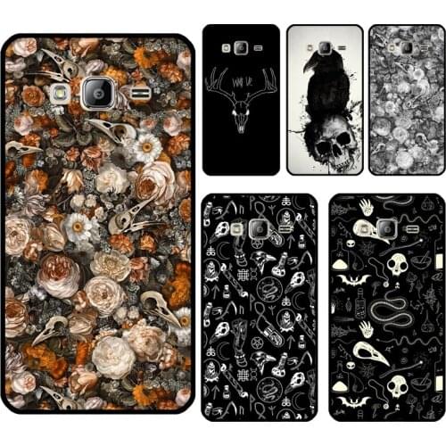 Raven Skull For Samsung Galaxy J7 J1 J3 J5 2016 A3 A5 2017 A6 A8 J4 J6 Plus J8 A7 A9 2018 Case Cover