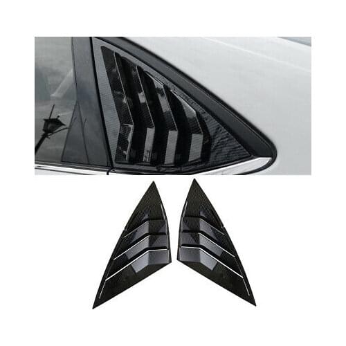 Carbon Fiber Black Rear Window Shutter Cover 2pcs for VW Jetta Mk7 A7 2019-2020