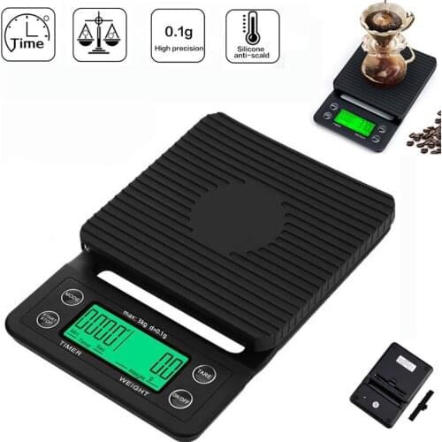 Digital Coffee Scale Timer LCD Electronic Scales High Precision Household Scale