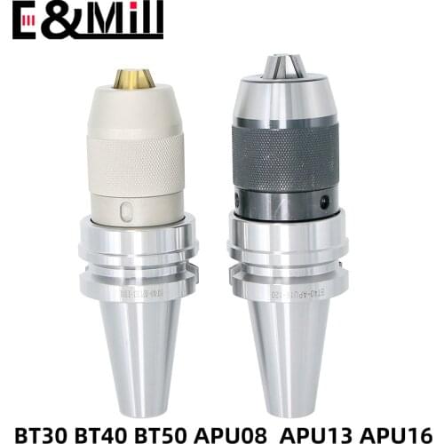 High Quality BT30 BT40 BT50 APU08 APU13 APU16 Tool Holder BT APU Tool Holder CNC Integrated Self-tightening Lathe Tools Holder