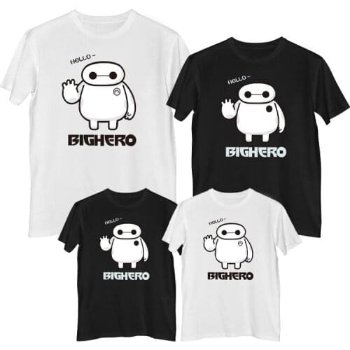 Disney Big Hero 6 Hiro Hamada Baymax T shirt Comfortable Breathable 100%cotton Fashion clothes for teens adult girls boy t-shirt