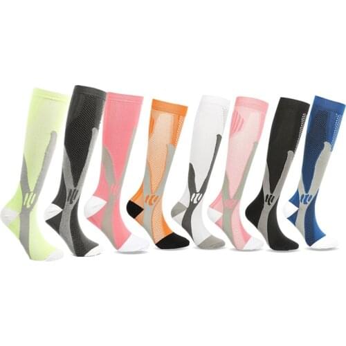 Men Women Compression Socks Sport Crossfit Socks Golf Rugby Hockey Socks Travel Flight For Anti Fatigue Pain Relief Stockings